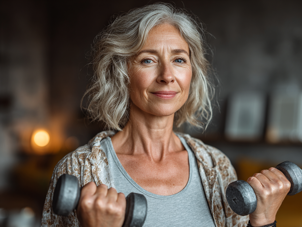 Група старших людей під час йога-сесії в парку